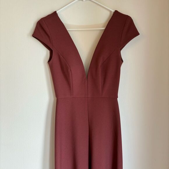Jenny Yoo Women’s Bridesmaid long Dress Cara in cinnamon rose size 0. Read! - Picture 7 of 12